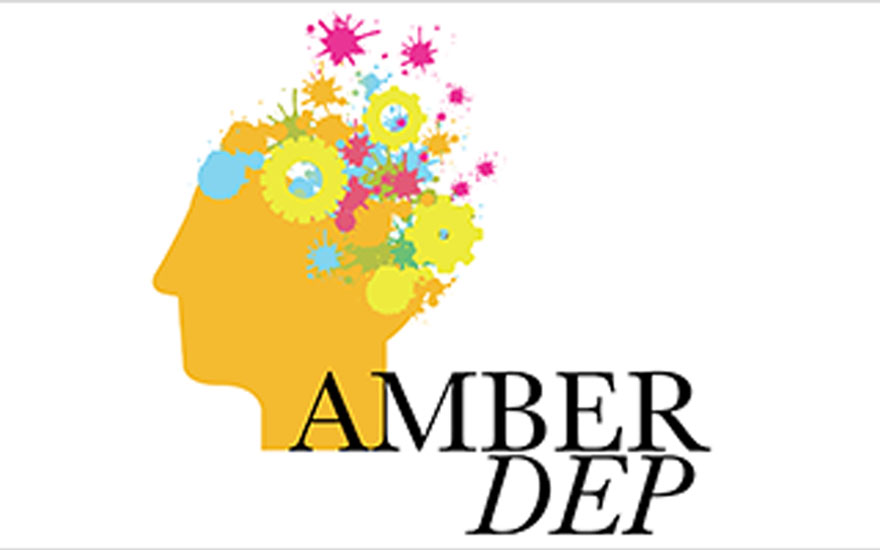 Logo for the AMBER-Dep: Autobiographical Memory and Depression study on how depression and memory are linked.