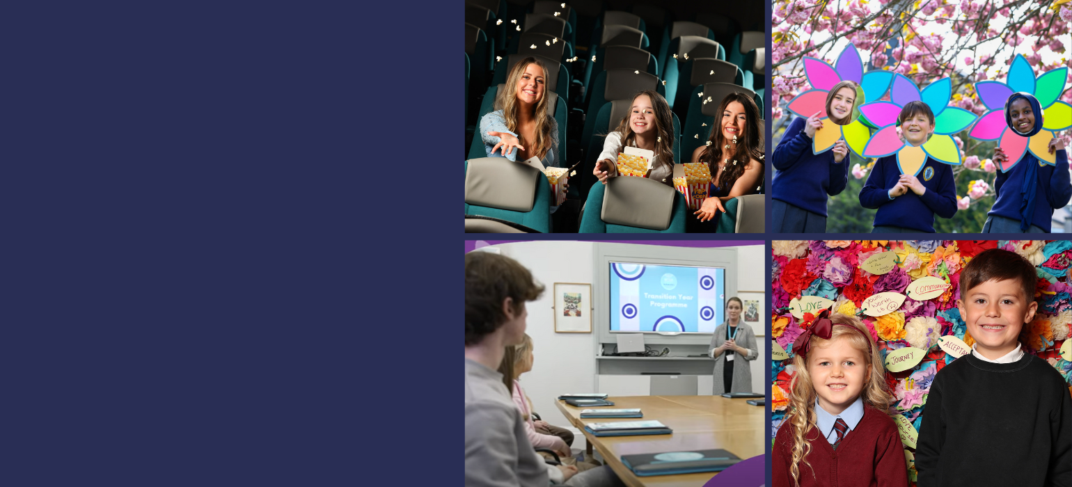 Photographs of campaigns from Walk in My Shoes showing primary and secondary school students from Ireland engaging in various mental health awareness and education activities